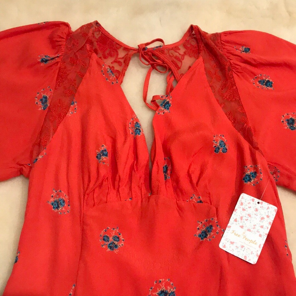 Free People Mockingbird Mesh Dress.2,4,6 - Picture 3 of 8